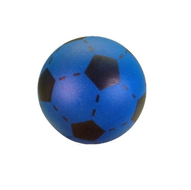 Ballon Foot En Mousse Bleu 20 Cm - Pour Interieur ou Exterieur - Taille 5 -  Football - Jeu Balle Soft - Sport Enfant - Cdiscount Jeux - Jouets